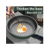 1pc Non-Stick Frying Pan 24cm/9.45inch Diameter Cookware with Lid Suitable for Fried Eggs for Stove and Induction Cooker New Style