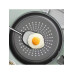 1pc Non-Stick Frying Pan 24cm/9.45inch Diameter Cookware with Lid Suitable for Fried Eggs for Stove and Induction Cooker New Style