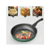 1pc Non-Stick Frying Pan 24cm/9.45inch Diameter Cookware with Lid Suitable for Fried Eggs for Stove and Induction Cooker New Style