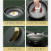 1pc Non-Stick Frying Pan 24cm/9.45inch Diameter Cookware with Lid Suitable for Fried Eggs for Stove and Induction Cooker New Style