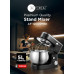 AFRA Stand Mixer, 1200W, 5L Stainless Steel Bowl, 6 Speed, 7635 Copper Motor, Metal Gear Design, Anti-Leaking, Low Noise, Non-Slip Rubber Feet AF-1200SMBK, 2 Year Warranty.