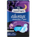 Always Pads Maxi Thick XL for Heavy Night Protection, 48 Sanitary Pads