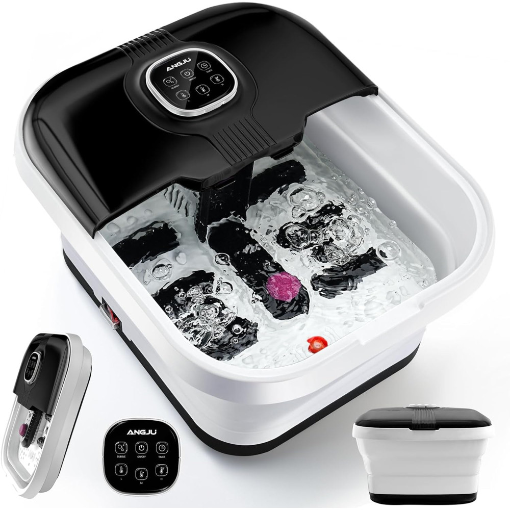 Angju Collapsible Foot Spa with Heat,Remote Temperature Cont..