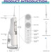 Annmiir Water Dental Flosser Professional Irrigator for Dental & Oral Care with 8 Tips 4 Modes 310mL Large Capacity IPX7 Waterproof Rechargeable and Portable Cordless (White)