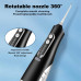 Annmiir Water Dental Flosser Professional Irrigator for Dental & Oral Care with 8 Tips 4 Modes 310mL Large Capacity IPX7 Waterproof Rechargeable and Portable Cordless (White)