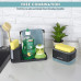 Bestseek Kitchen Dish Soap Dispenser with Sponge Holder, Newest 2-in-1 Countertop Soap Pump Dispenser, for Kitchen Sink Dishwashing Soap Dispenser - 12.5 Ounces