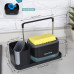 Bestseek Kitchen Dish Soap Dispenser with Sponge Holder, Newest 2-in-1 Countertop Soap Pump Dispenser, for Kitchen Sink Dishwashing Soap Dispenser - 12.5 Ounces
