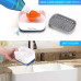 Bestseek Kitchen Dish Soap Dispenser with Sponge Holder, Newest 2-in-1 Countertop Soap Pump Dispenser, for Kitchen Sink Dishwashing Soap Dispenser - 12.5 Ounces