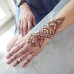ELECDON Tattoo Templates, Henna Tattoo Stencils, 12 Sheet Hand Temporary Tattoo Stickers, Self-Adhesive Reusable, Temporary Tattoos for Kids&Adults Body Art Template, Painting Stencils