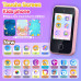 ERTYU Kids Smart Phone Toys for Girls Ages 3-7 with Dual Camera - Toddler Phone Toys with Learning Games, Travel Toys with MP3 Music Player for Birthday Gifts for 3 4 5 6 7 Year Old Kids (Pink1)