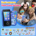 ERTYU Kids Smart Phone Toys for Girls Ages 3-7 with Dual Camera - Toddler Phone Toys with Learning Games, Travel Toys with MP3 Music Player for Birthday Gifts for 3 4 5 6 7 Year Old Kids (Pink1)