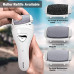 Electric Hard Skin Remover Foot Callus Remover Electric Foot File Rechargeable Dead Skin Remover for Feet Electric Pedicure Kit Proffessinal Feet Care with 3 Roller Heads 1 Cleaning Brush USB Cord