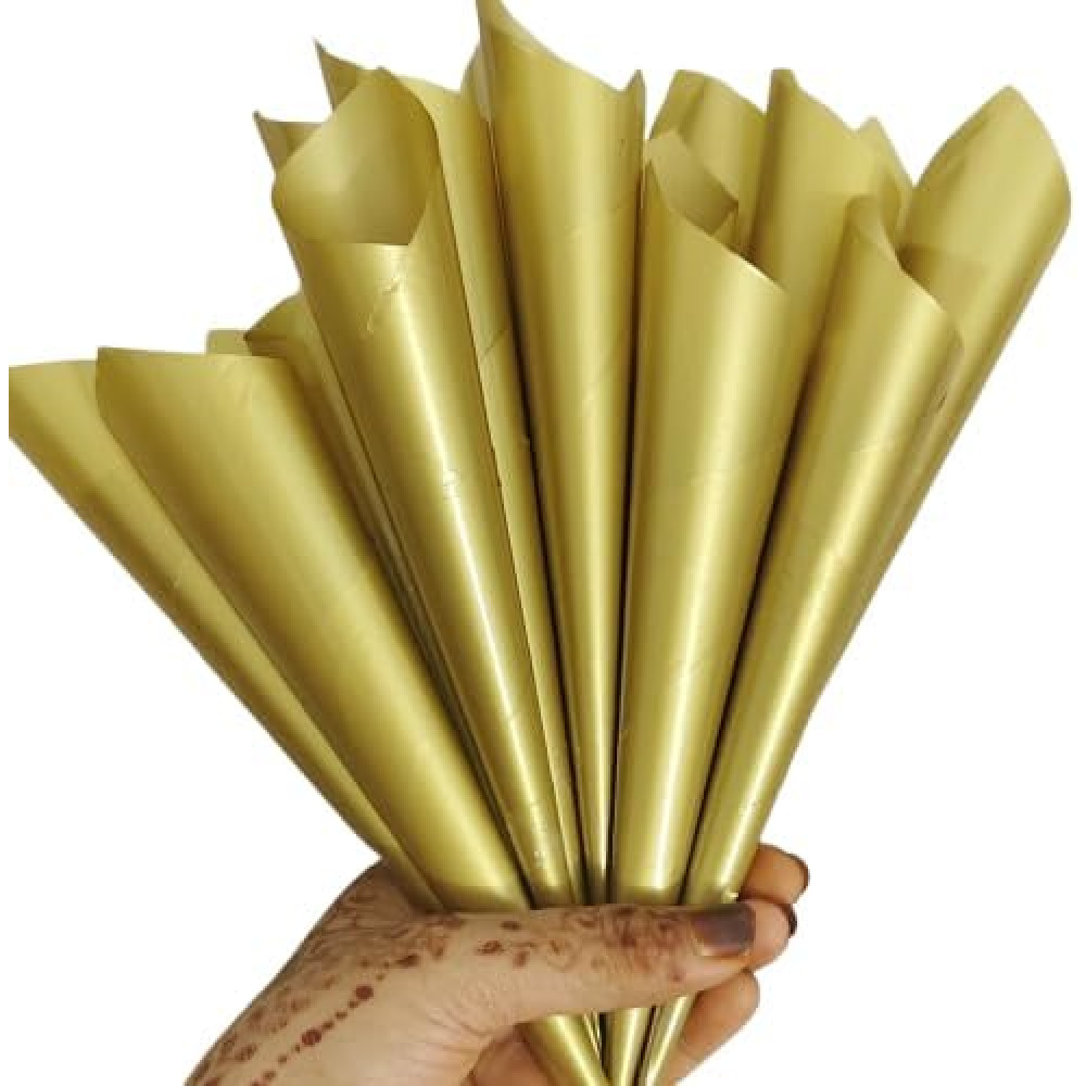 Empty Henna Cones – 50 Pre-Rolled Cones | 30 Micron Cellopha..
