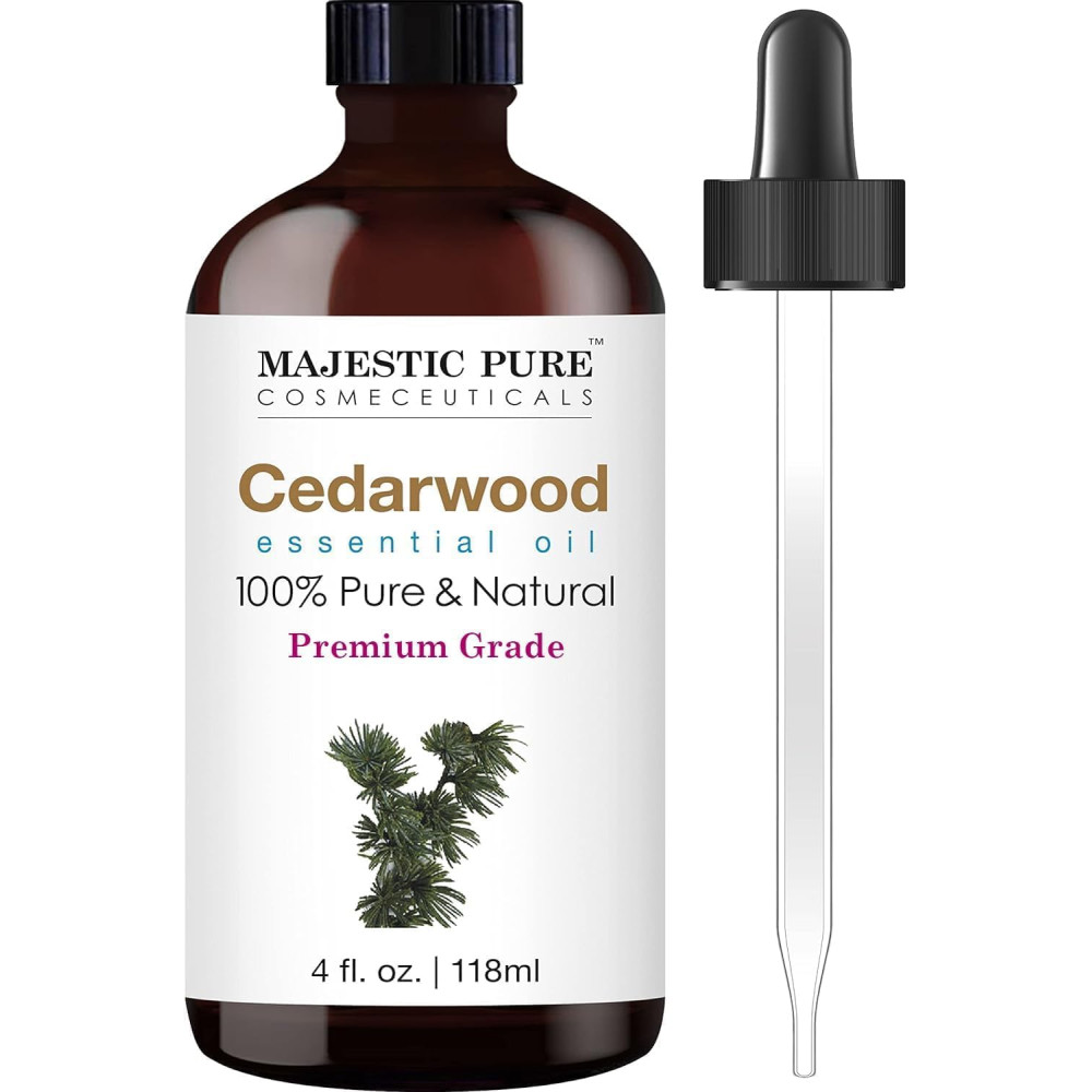 MAJESTIC PURE CEDARWOOD Essential Oil | 118 ml | 100% Pure a..