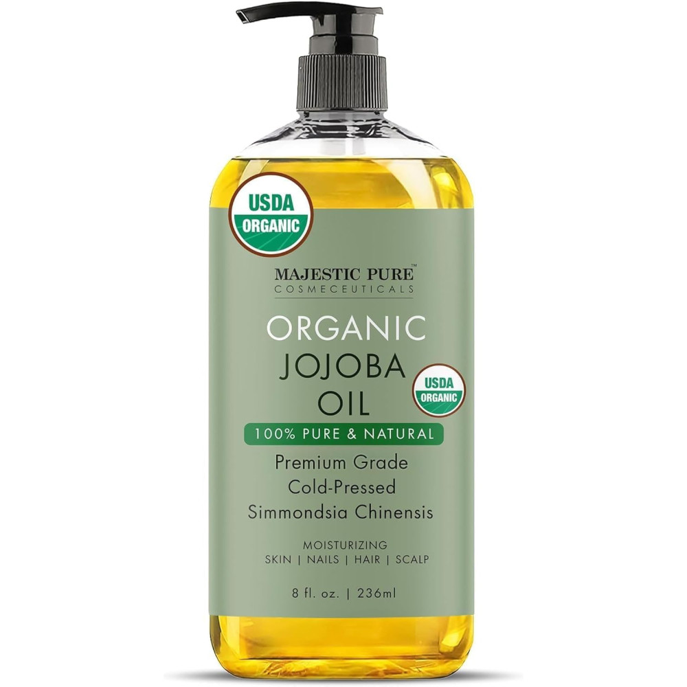 Majestic Pure Organic Jojoba Oil - Large 236 ML | 100% Pure ..