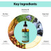 NXUS 118 ml Large Rosemary Oil For Hair Growth with Scalp Massager & Derma Roller (0.25mm) To Stop Hair Fall & Receding Hair Line. Scalp & Hair Strengthening Oil. 100% Organic & Natural. Hair Growth.