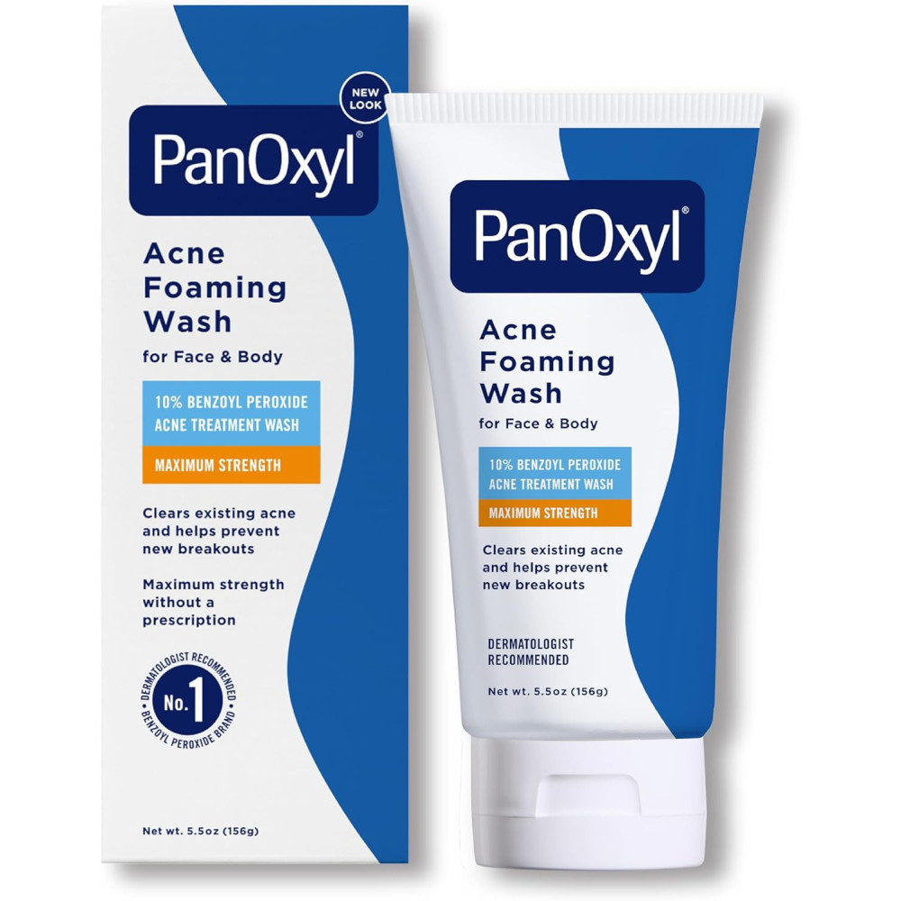 PanOxyl Acne Foaming Wash Benzoyl Peroxide 10% Maximum Stren..