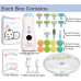 Royal Angels Baby Nail Clippers 20 In 1 By Baby Safe Electric Baby Nail Trimmer, Baby Nail File Kit, Additional Replacement Heads, Newborn Toddler Toes and Fingernails, Trim and Polish (Blue)
