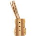 Royalford 4 Pieces Pure Bamboo Wooden Solid Turner, Spatula, Slotted Spoon & Spoon Kitchen Essentials Cooking Utensils Tool Set