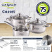 SAN IGNACIO CASSEL STAINLESS STEEL 5PC COOKWARE SET WITH INDUCTION BOTTOM, COOKING POT SET, SG8171