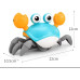 SKY-TOUCH Electric Runaway Crab Crawling Crab Baby Toy with Music and LED Light Up Toddler Interactive Learning Development Toy with Automatically Avoid Obstacles For Babies, Toddlers and Kids
