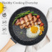 SODAY 12pcs Pots and Pans Set Non Stick Kitchen Cookware Sets Induction Cookware Nonstick Granite Cooking Set with Frying Pans, Saucepans, Steamer Silicone Shovel Spoon & Tongs (Black)