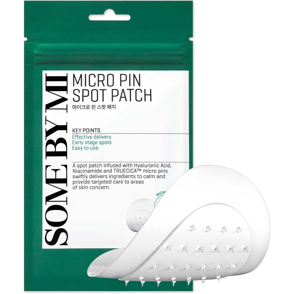 SOME BY MI Micro Pin Spot Patch | Microneedle Hydrocolloid Pimple Patch with Salicylic & Hyaluronic Acid | Skin Troubles Care Focused Spot Cover | Pack of 1, 14mm 9 Counts