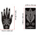 Tiebeauty Stencils for Henna Tattoos/Temporary Tattoo Temples Set of 20 Sheets,Indian Arabian Tattoo Stickers for Hands Arms Shoulders Legs