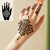 Tiebeauty Stencils for Henna Tattoos/Temporary Tattoo Temples Set of 20 Sheets,Indian Arabian Tattoo Stickers for Hands Arms Shoulders Legs