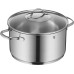 WMF Provence Plus 5-Piece Induction Saucepan Set with Glass Lid, Polished Cromargan Stainless Steel, Saucepan Set, Uncoated