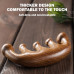cureder Wooden Scalp Massager - Handmade 100% Natural Green Sandalwood Wide Tooth Combs - Wood Massage Comb & Sandalwood Comb for Luxurious Hair Care