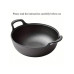 Pre-Seasoned Cast Iron Skillet with 2 Handles - Non-Stick, Outdoor BBQ & Camping Cookware, Compact, Versatile
