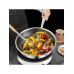 11 Inch Stainless Steel Frying Pan - Non-Stick Coating - Compatible with Gas and Induction Stoves - Suitable for Home Cooking - Eggs - Steaks and More - Easy Clean Cookware, Kitchen Tools