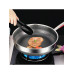 11 Inch Stainless Steel Frying Pan - Non-Stick Coating - Compatible with Gas and Induction Stoves - Suitable for Home Cooking - Eggs - Steaks and More - Easy Clean Cookware, Kitchen Tools