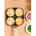 4 Slot Fried Egg Pot, Pancake Maker, Fried Egg Pot, Kitchen Cooking Tool for Cooking Seafood, Non-Stick Pot