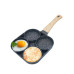 1 Pot Non-Stick Egg Frying Pan Pancake Maker Cookware Components 4 Cups Aluminum Alloy Egg Omelette Pan