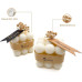 Scented bubbles candles French Vanilla Dutch Rose 2pcs Natural Soy Wax Pure Honey Cube Candle for Home Bedroom Bathroom Decor Nice White Candle