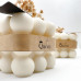 Scented bubbles candles French Vanilla Dutch Rose 2pcs Natural Soy Wax Pure Honey Cube Candle for Home Bedroom Bathroom Decor Nice White Candle