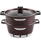 LIFE-SMILE-Cooking-Pots-Set-Granite-Stone-cookware-set-Multi