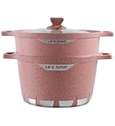 LIFE-SMILE-Cooking-Pots-Set-Granite-Stone-cookware-set-Multi