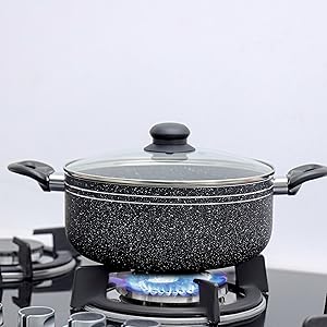 Royalford-9pcs-Ritz-Plus-Cookware-Set-RF12514-Marble-Coated-